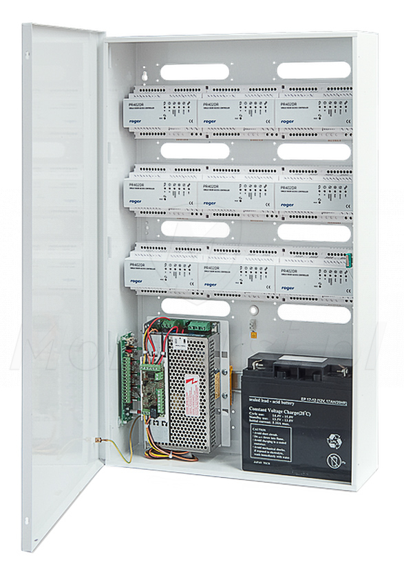 ME-5-S - Metalowa obudowa z zasilaczem buforowym,  4x szyna DIN