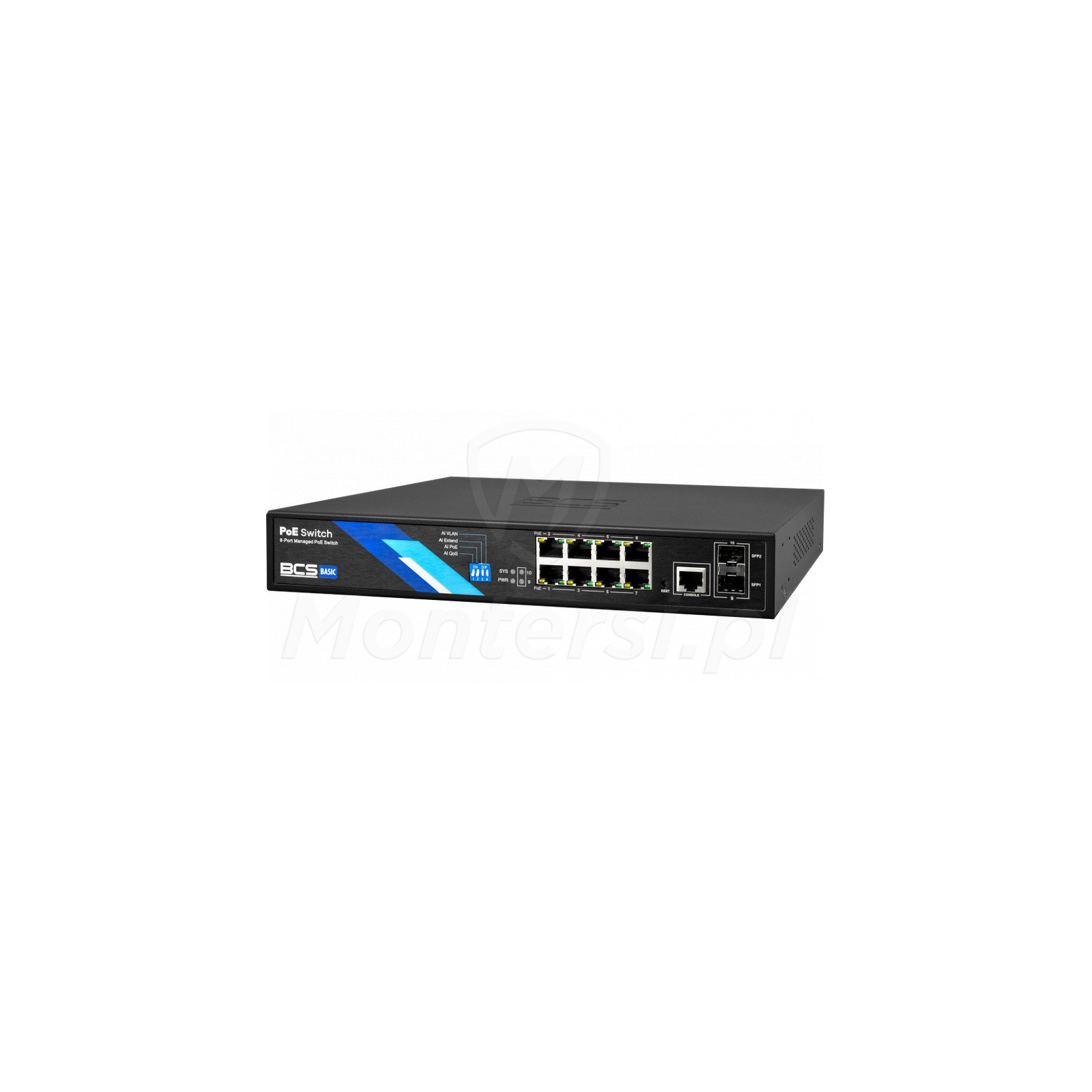 Switch PoE BCS-B-SP08G-2SFP-M