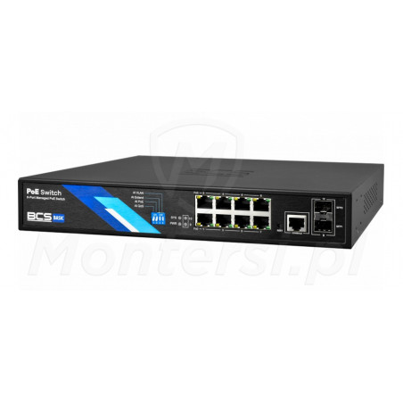 Switch PoE BCS-B-SP08G-2SFP-M