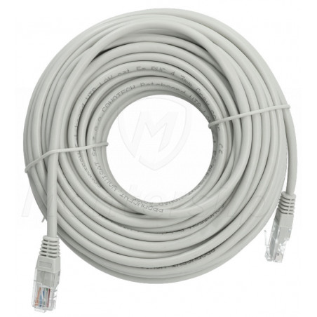 Szary patchcord UTP 5e dł. 20m