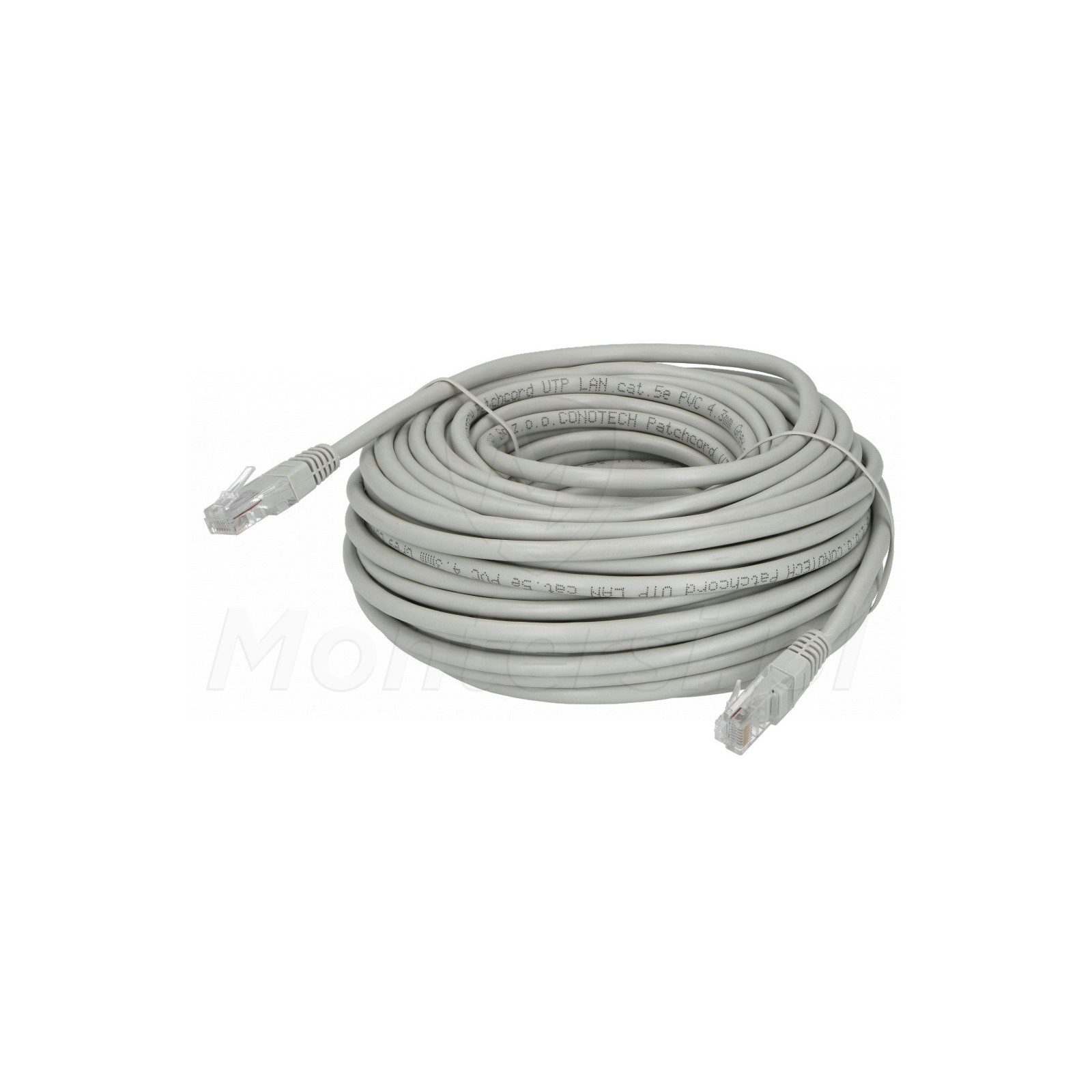 Szary patchcord UTP 5e dł. 20m