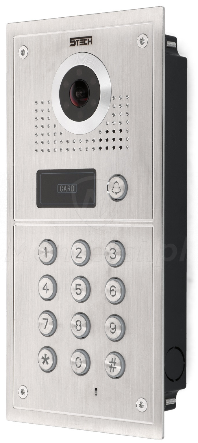 84222 - 1-abonentowy panel bramowy, kamera 2Mpx, RFID, klawiatura