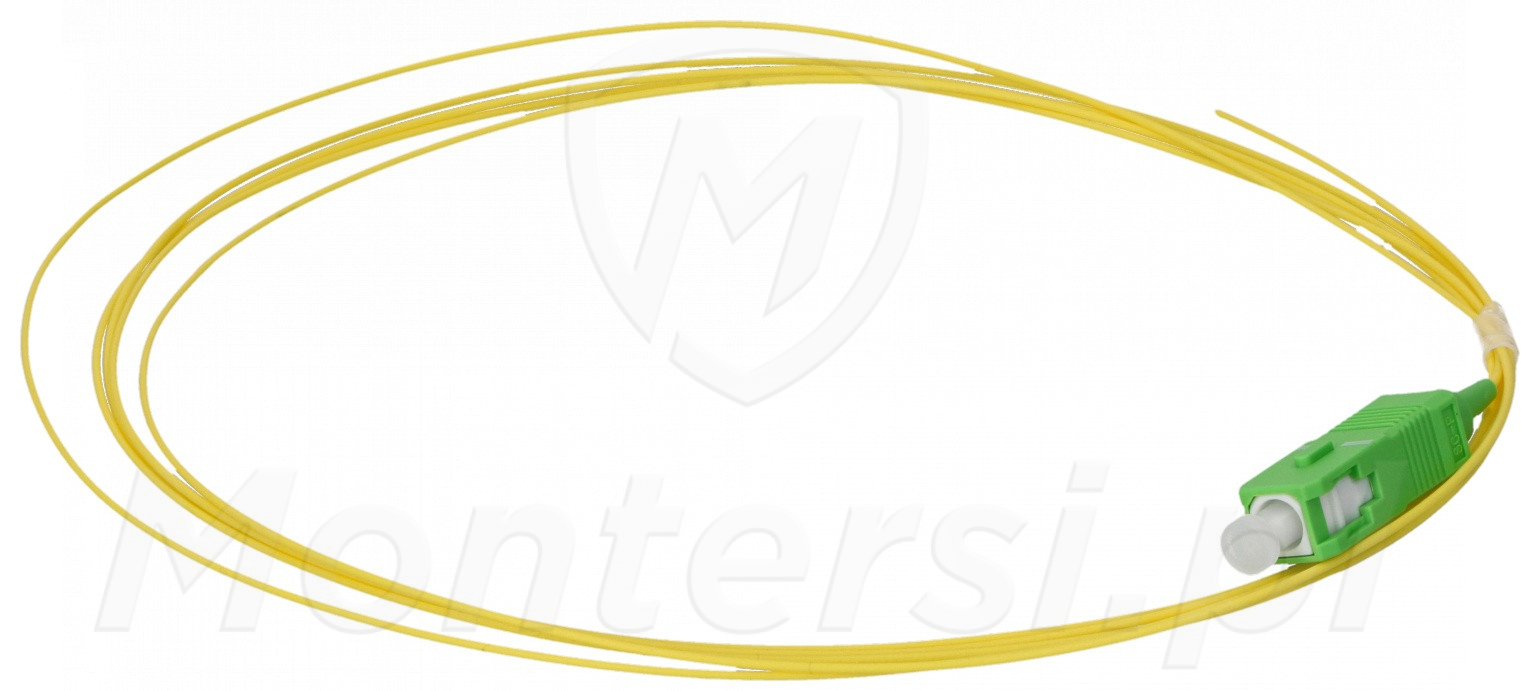 SM 9/125 - Pigtail jednomodowy 1m, SC/APC, G.652D SM 9/125 - Pigtail jednomodowy 1m, SC/APC, G.652D