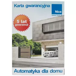 5-cio letnia karta gwarancyjna Nice