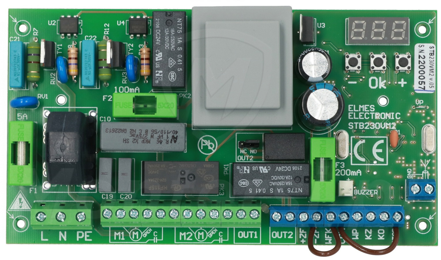 STB230VM2 - Sterownik radiowy do bram jedno lub dwuskrzydłowych STB230VM2 - Sterownik radiowy do bram jedno lub dwuskrzydłowych