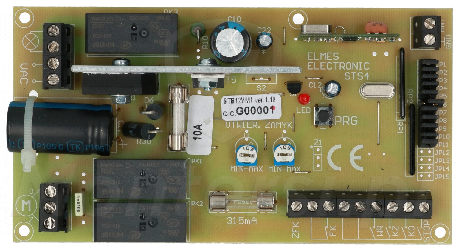 STB12VM1 - Sterownik do bram z silnikiem 12V DC STB12VM1 - Sterownik do bram z silnikiem 12V DC