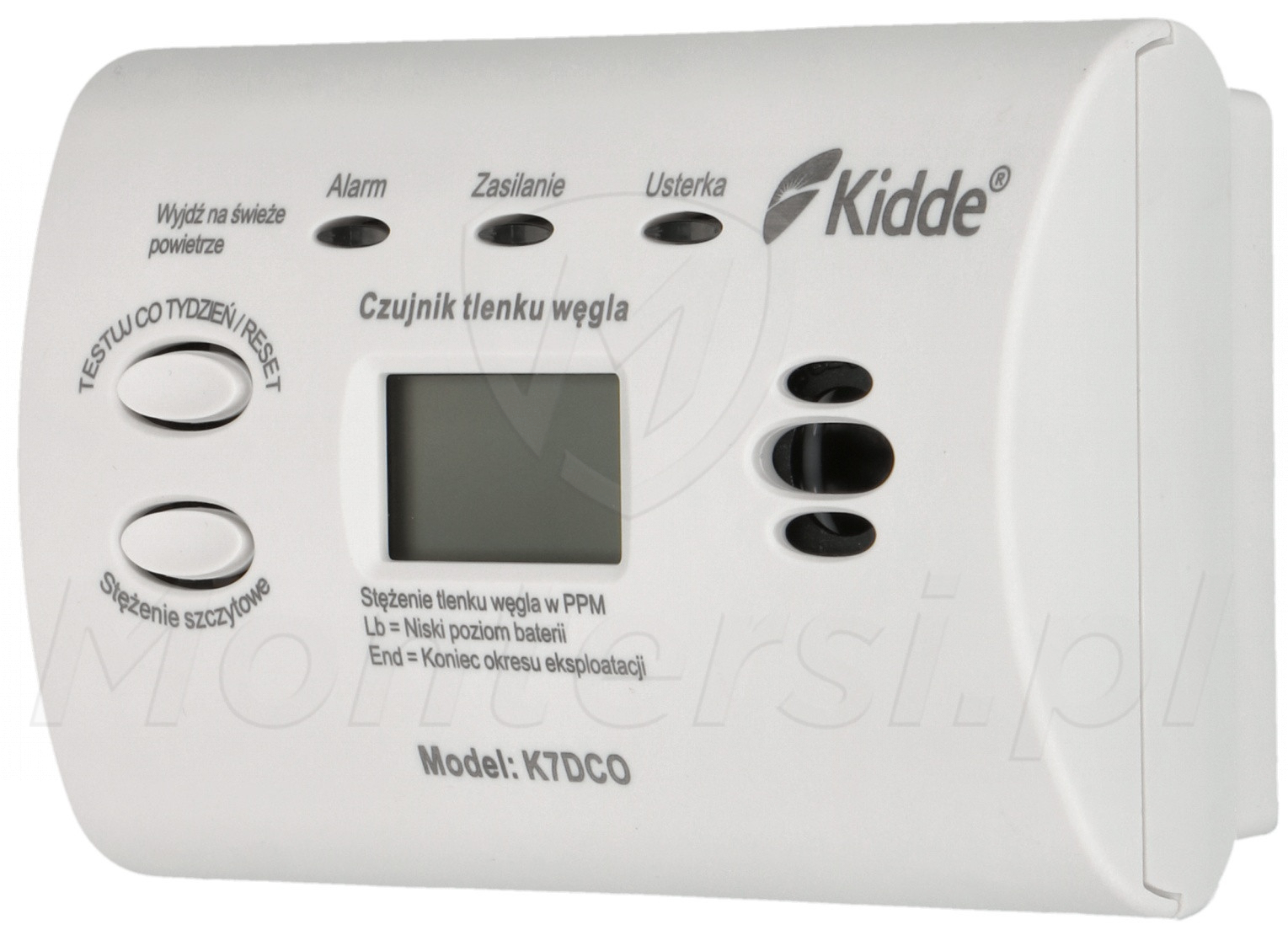 K7DCO - Czujka czadu z wyświetlaczem LCD