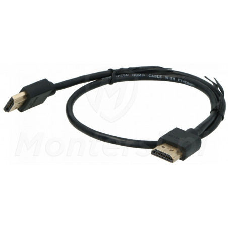 Patchcord HDMI slim v1.4, dł. 0.5 m
