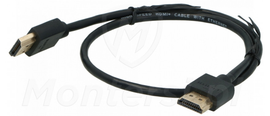 Patchcord HDMI slim v1.4, dł. 0.5 m