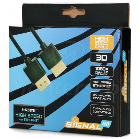 Patchcord HDMI slim v1.4, dł. 2 m
