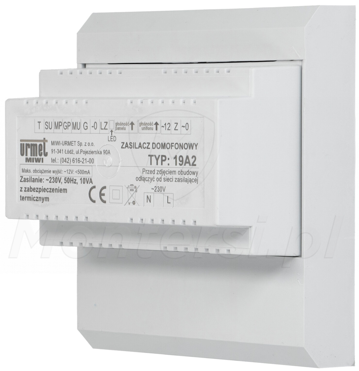 19A2 - Zasilacz domofonowy, interkom