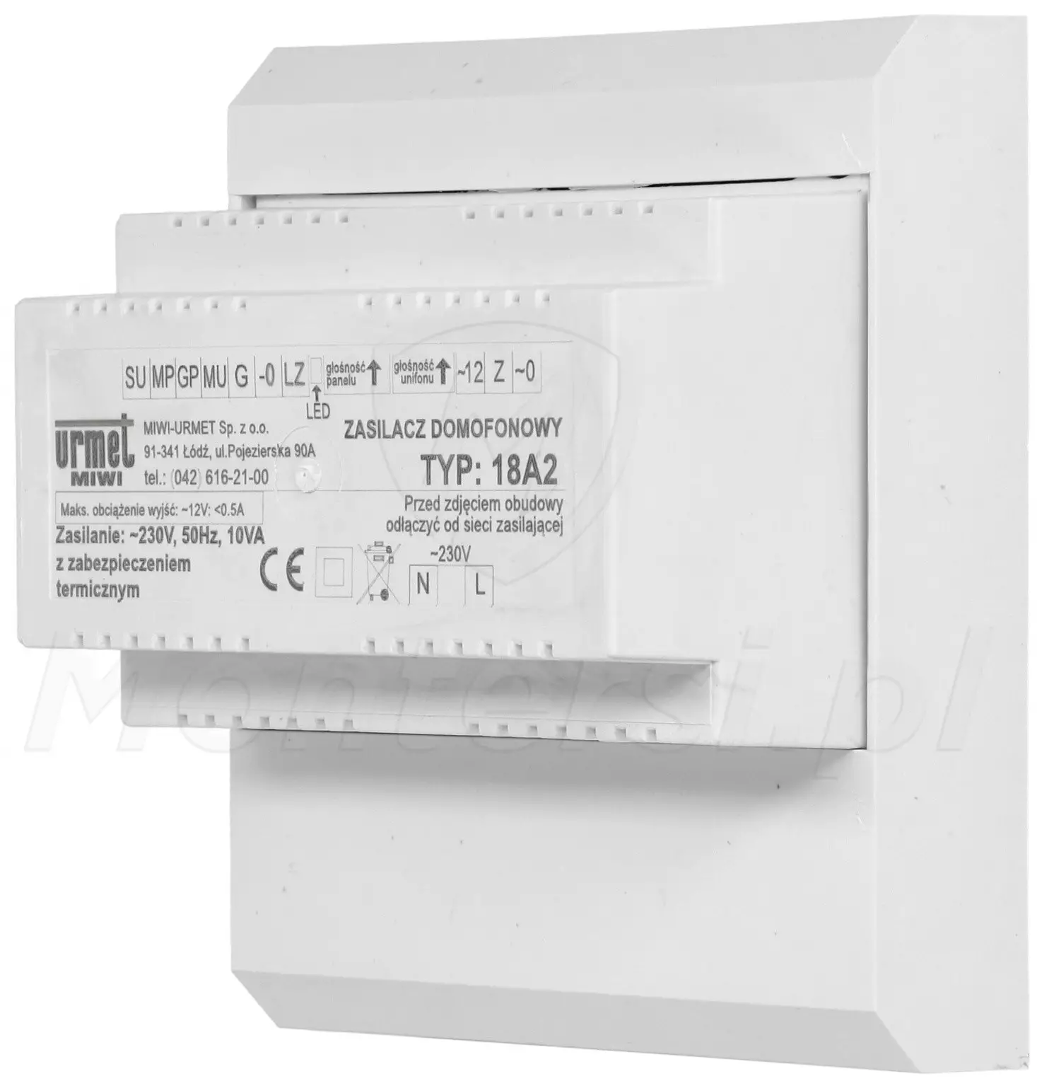 18A2 - Zasilacz domofonowy 18A2 - Zasilacz domofonowy