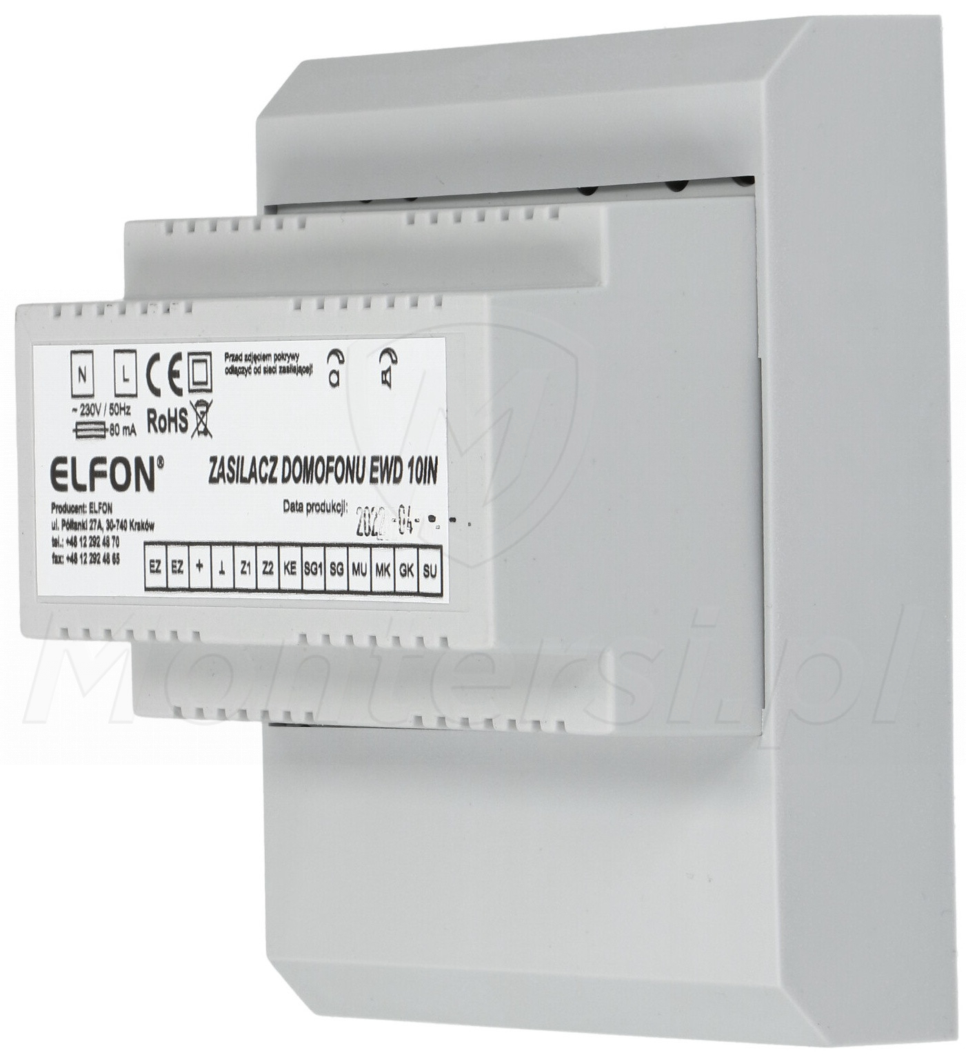 EWD-10IN - Zasilacz domofonowy, interkom EWD-10IN - Zasilacz domofonowy, interkom