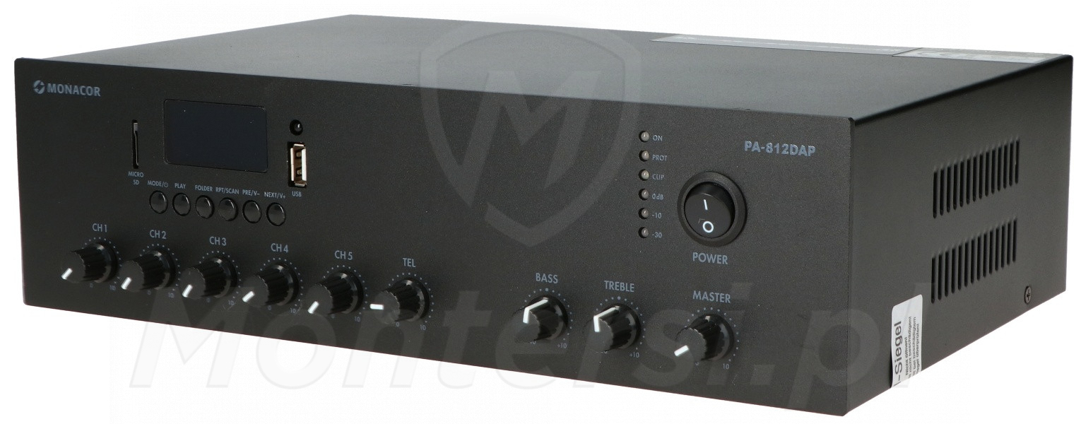 PA-812DAP - Wzmacniacz 120 W, Bluetooth, MP3, USB, FM DAB+