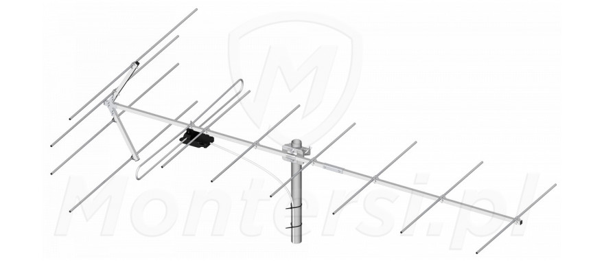 11/5-12 Dipol - Antena telewizyjno-radiowa DVBT/T2, DAB