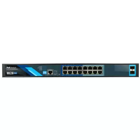 Front switcha PoE BCS-B-SP16G-2SFP-M