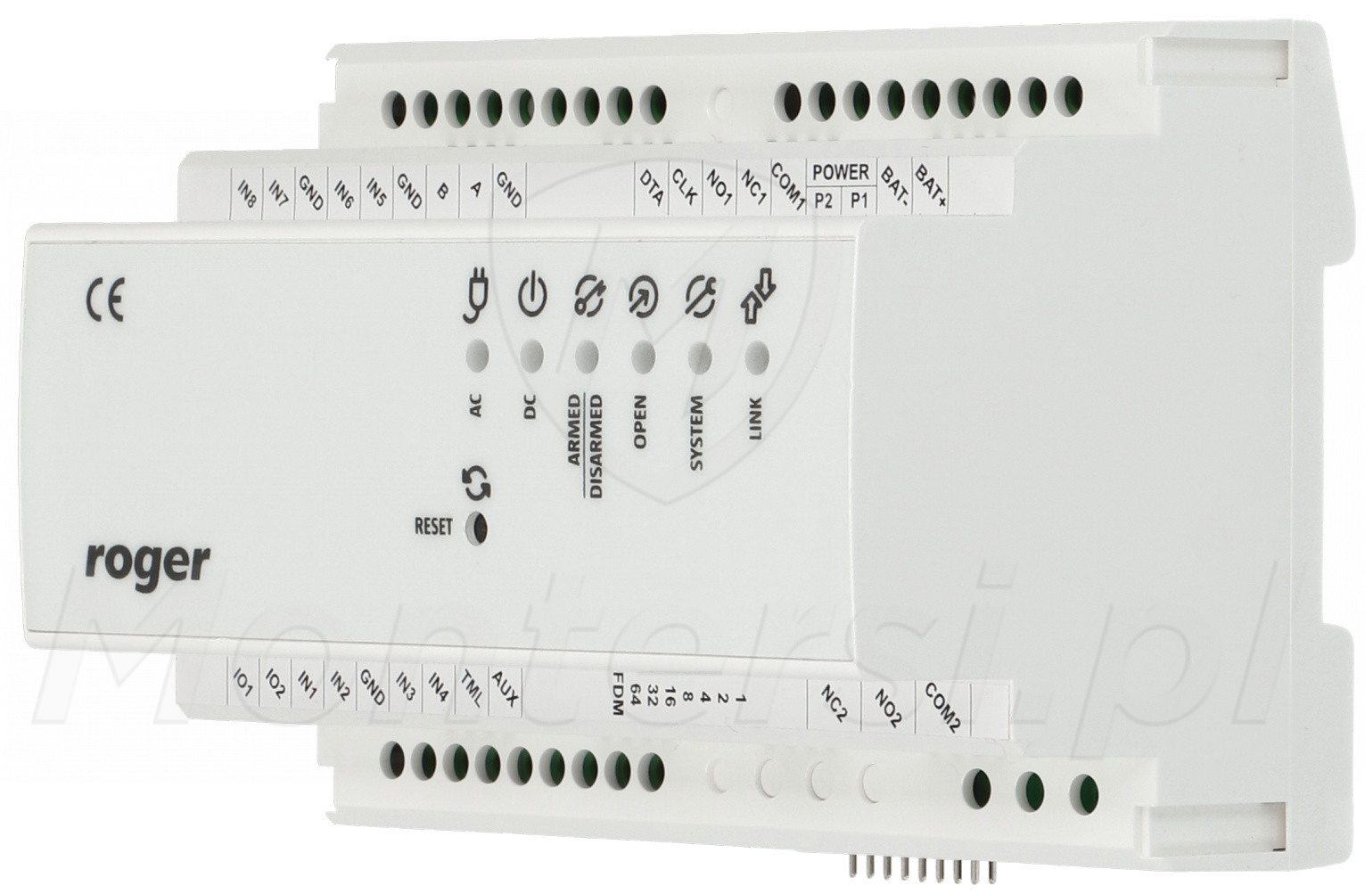 PR402DR - Kontroler dostępu w obudowie na szynę DIN, zasilacz buforowy PR402DR - Kontroler dostępu w obudowie na szynę DIN, zasilacz buforowy