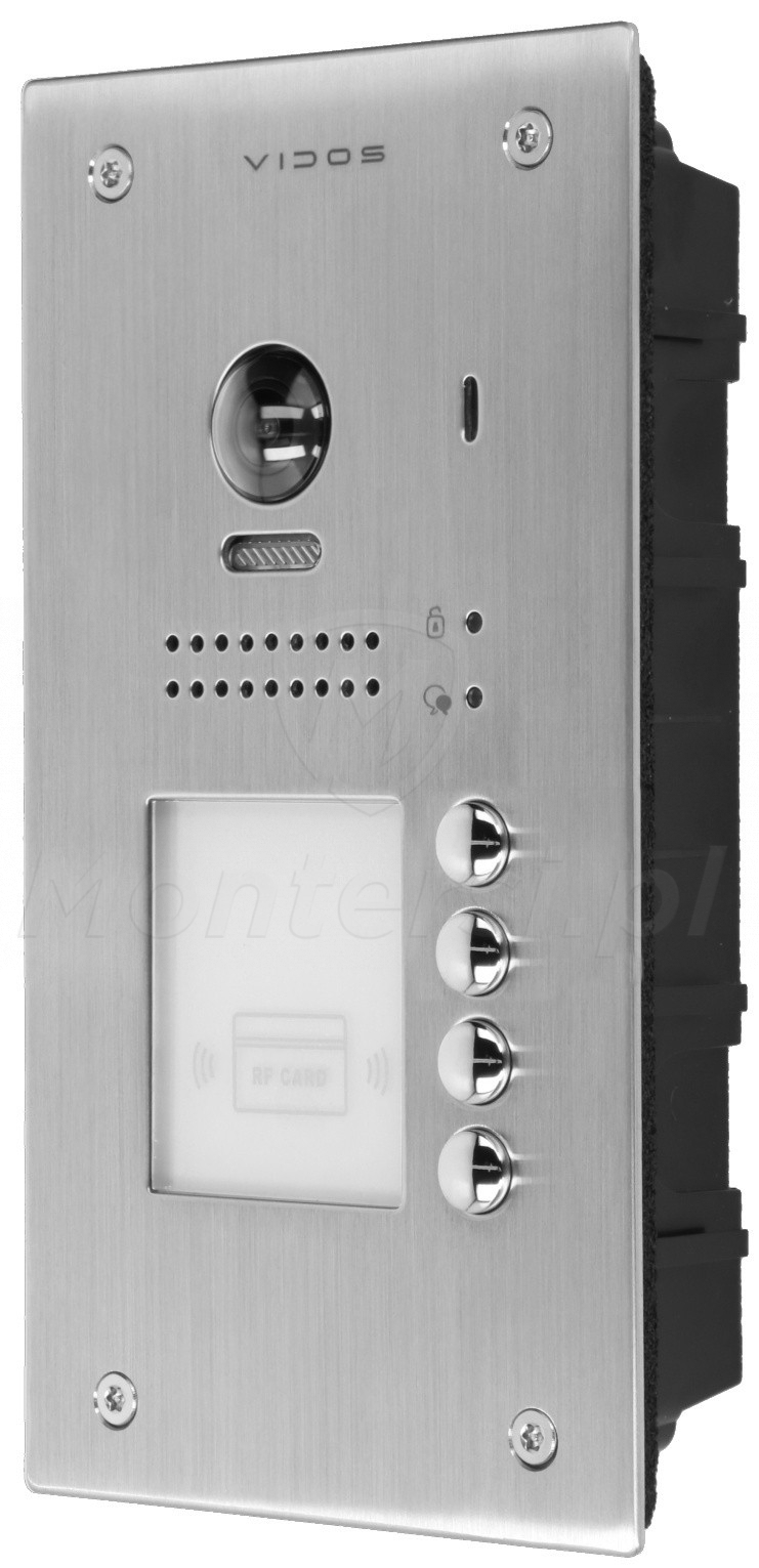 S1204A - 4-abonentowy panel bramowy VIDOS DUO 2Mpx S1204A - 4-abonentowy panel bramowy VIDOS DUO 2Mpx