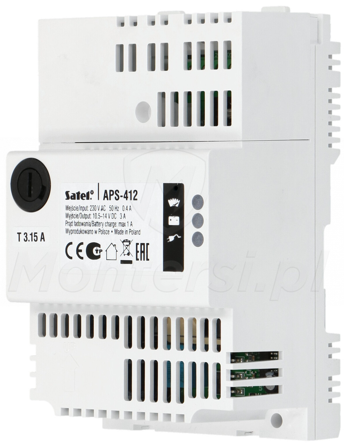 APS-412 - Impulsowy zasilacz buforowy 13.7V/4A APS-412 - Impulsowy zasilacz buforowy 13.7V/4A