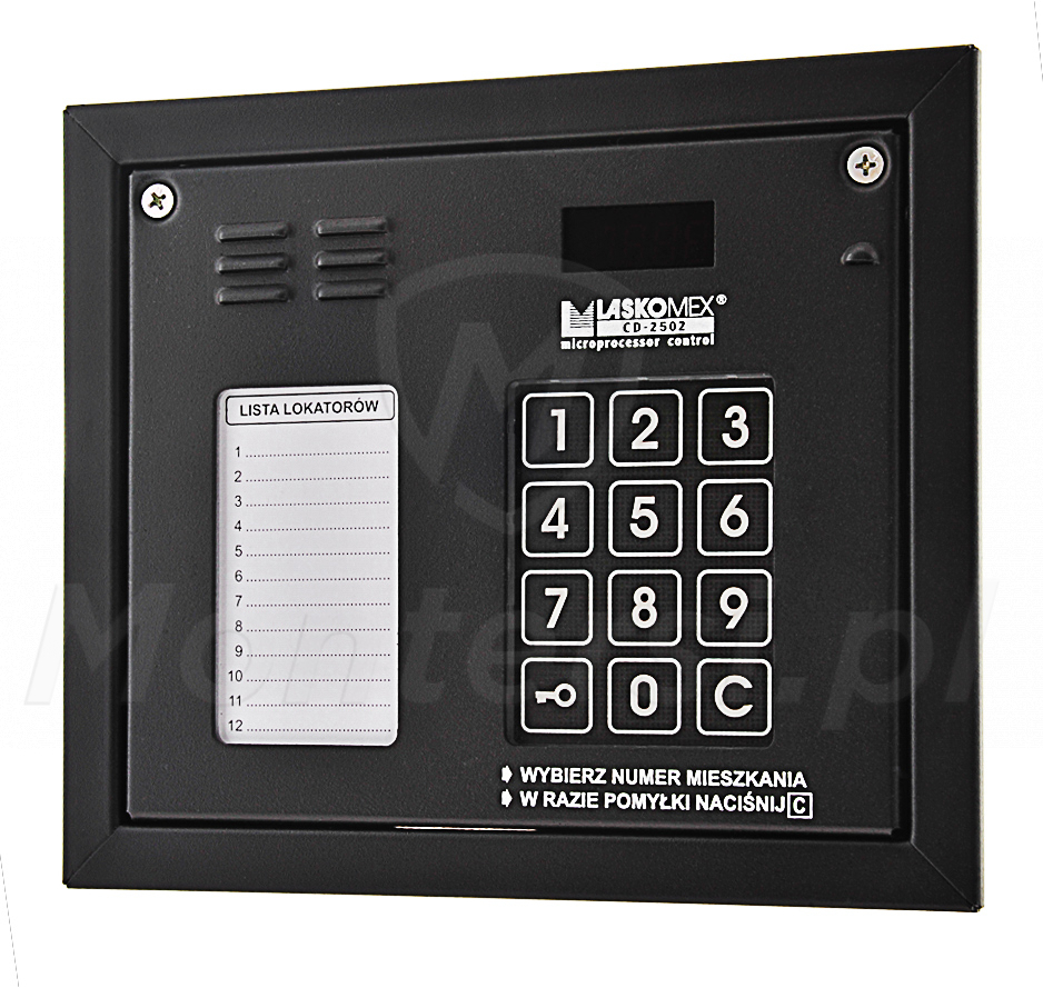 CP-2502NR - Cyfrowy panel bramowy z czytnikiem zbliżeniowym