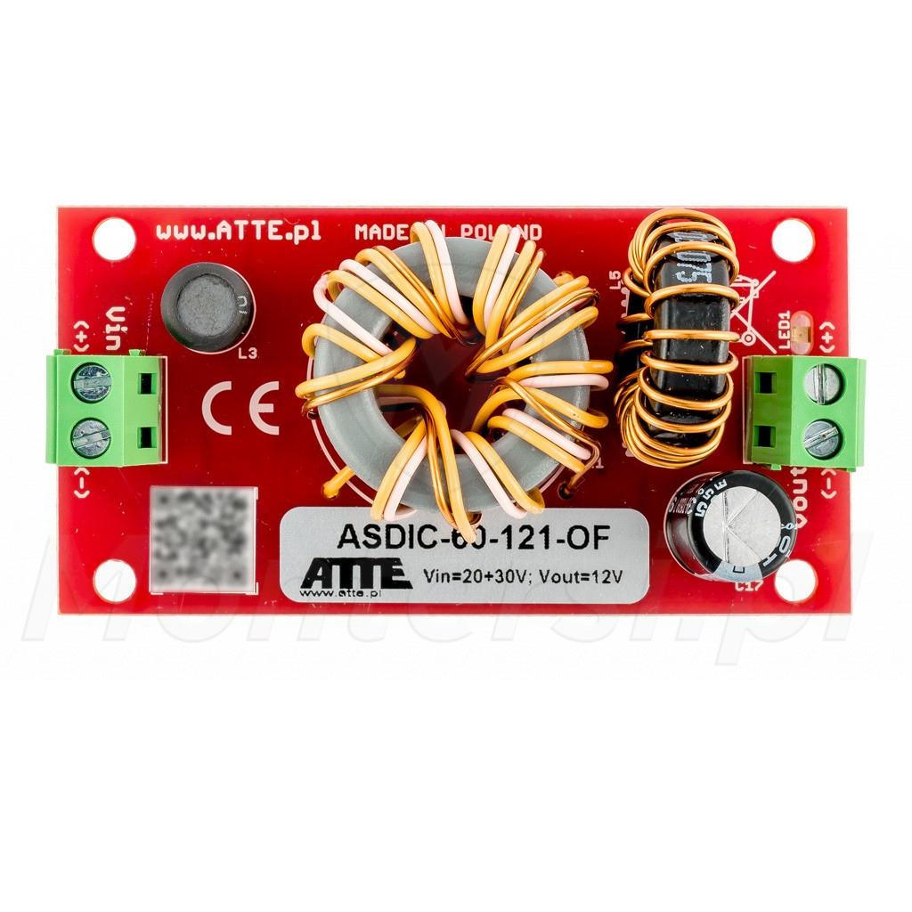 ASDIC‑60‑121‑OF - Moduł obniżający napięcie do 12 V DC, ATTE