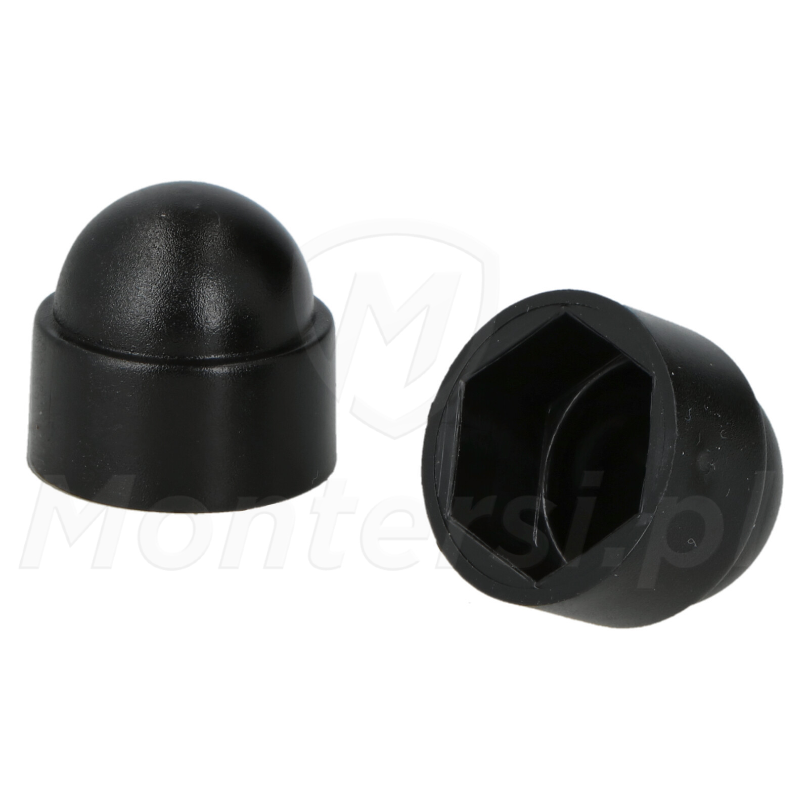 Maskownica nakrętki M10 Czarna, 100szt