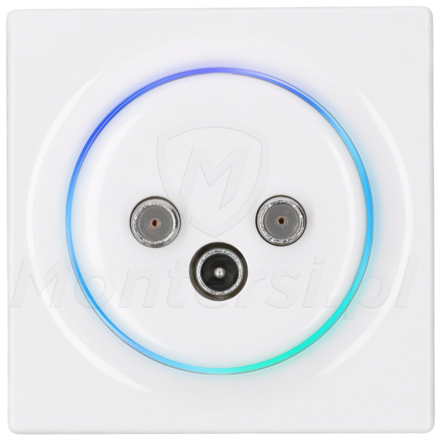 FGWTFEU-021 - Gniazdko elektryczne 2x TV-SAT / 1x RTV, Walli N FGWTFEU-021 - Gniazdko elektryczne 2x TV-SAT / 1x RTV, Walli N