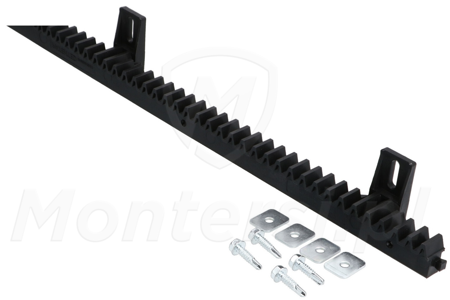 Listwa zębata M4 - 1m nylonowa (komplet z wkrętami)