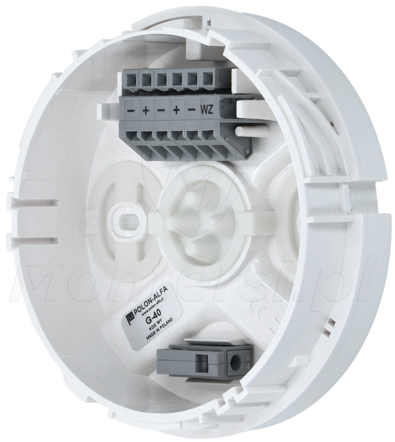 G-40 - Gniazdo do mocowania czujek szeregów 40, 4043, 4046, 6046 G-40 - Gniazdo do mocowania czujek szeregów 40, 4043, 4046, 6046