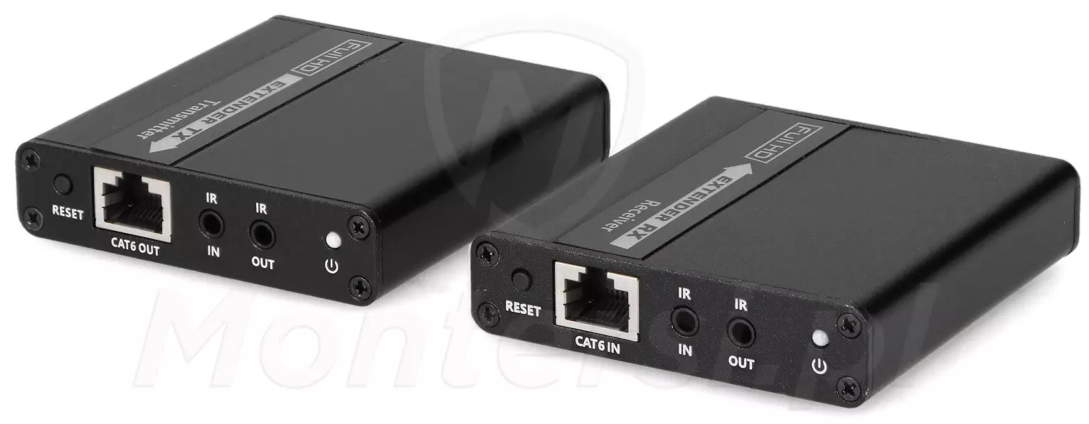 Konwerter HDMI na jedną skrętkę kat. 6, 6A, 7, zasięg 70m