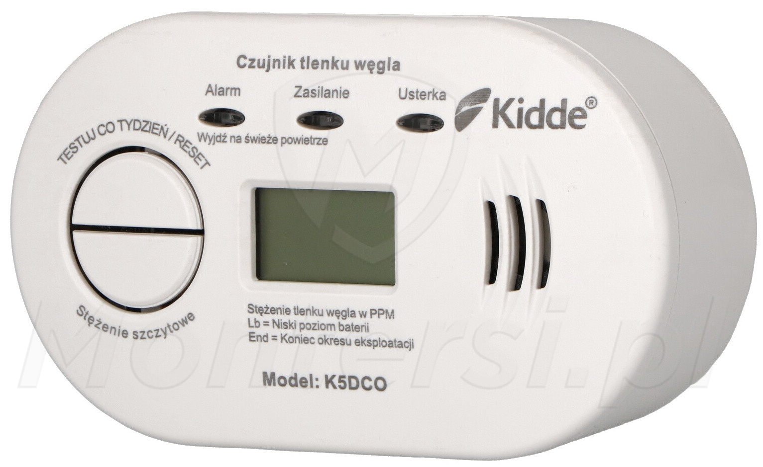 K5DCO - Czujka czadu z wyświetlaczem LCD