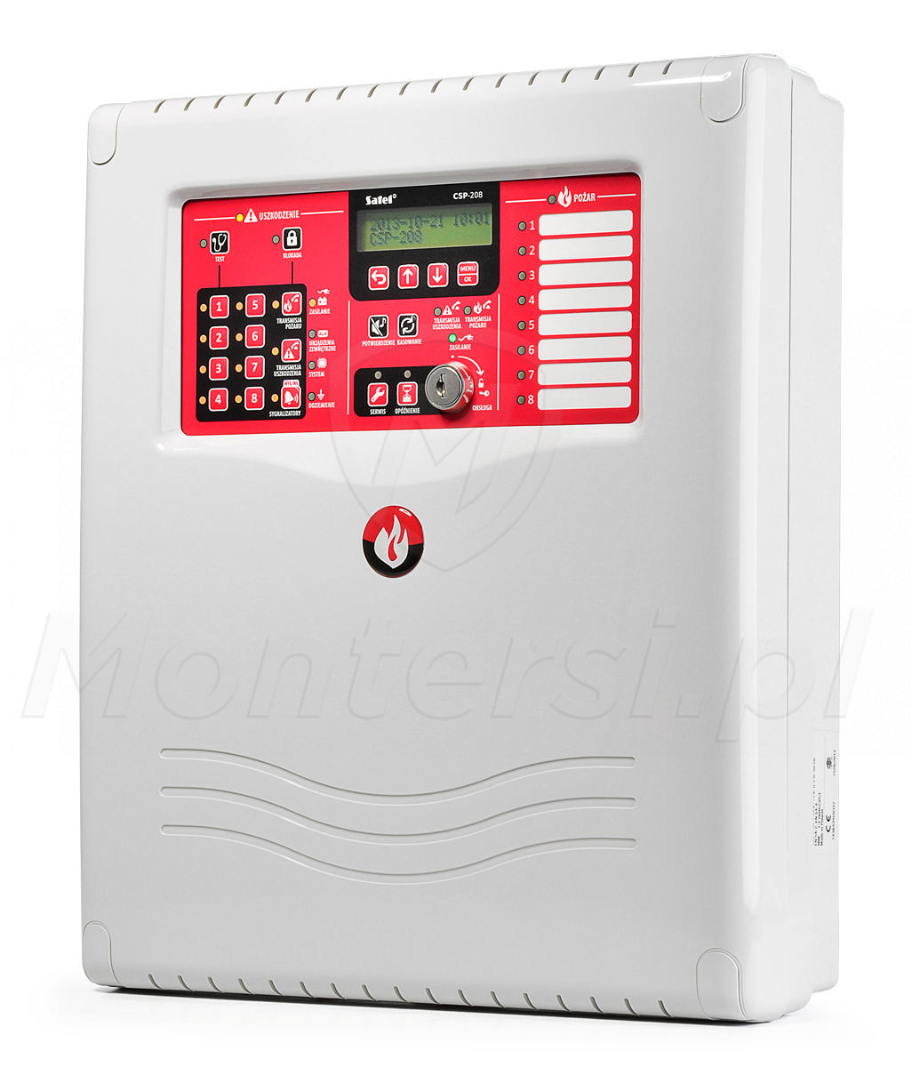 CSP-208 - Centrala sygnalizacji pożarowej z wyświetlaczem