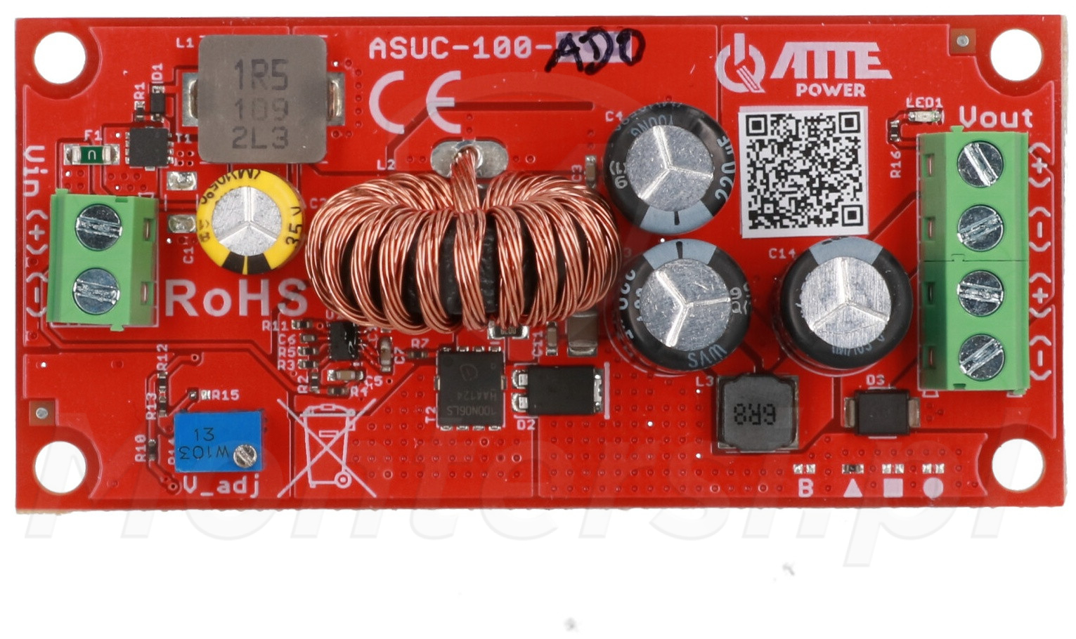 ASUC-100-AD0-OF - Moduł podwyższający napięcie 100 W, ATTE