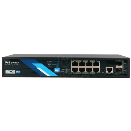 Front switcha PoE BCS-B-SP08G-2SFP-M