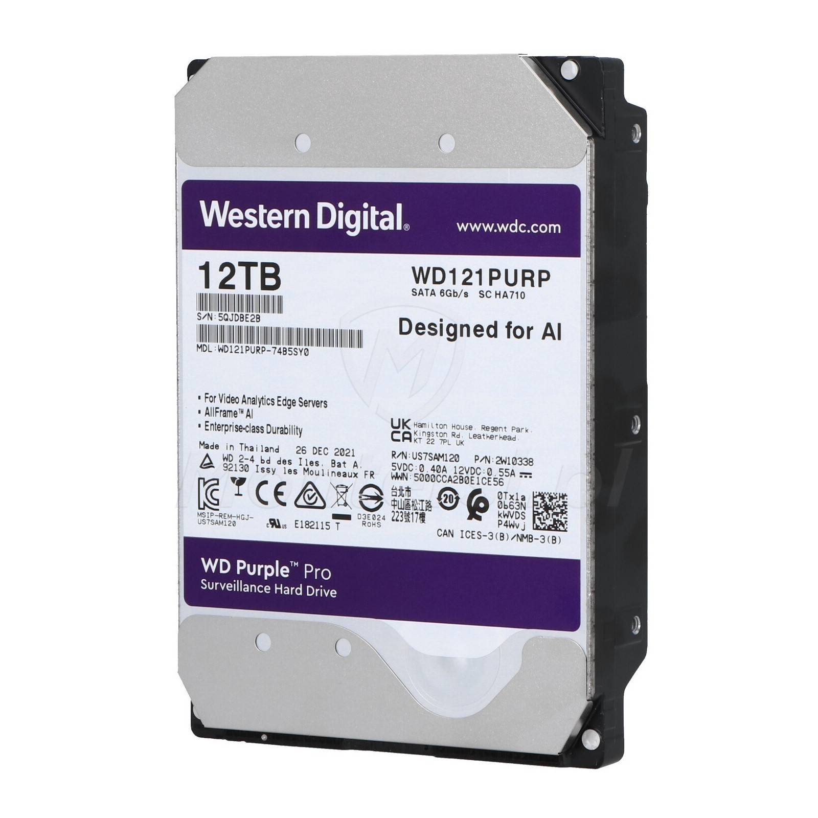 WD121PURP - Dysk twardy 12 TB