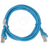 Patchcord F/UTP kat.6, długość 1.5m - niebieski