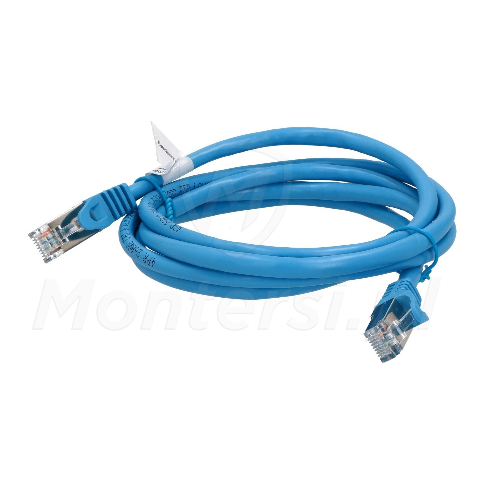 Niebieski patchcord FTP 6 dł.1.5m