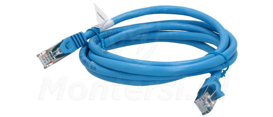 Niebieski patchcord FTP 6 dł.1.5m