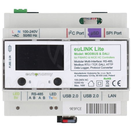 euLINK Gateway Lite (Raspberry Pi 3B+) - Front