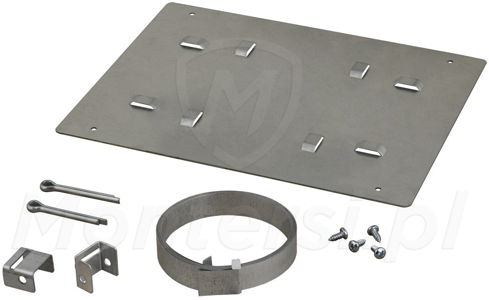 OZB3 - Opaska zaciskowa z blachą montażową OZB3 - Opaska zaciskowa z blachą montażową