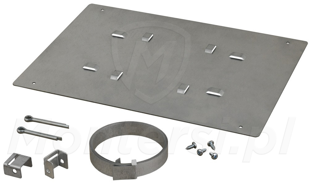 OZB4 - Opaska zaciskowa z blachą montażową OZB4 - Opaska zaciskowa z blachą montażową