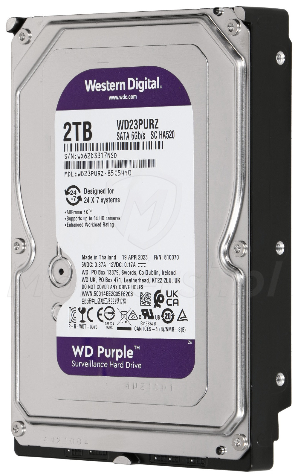 Dysk twardy 2TB WD Purple