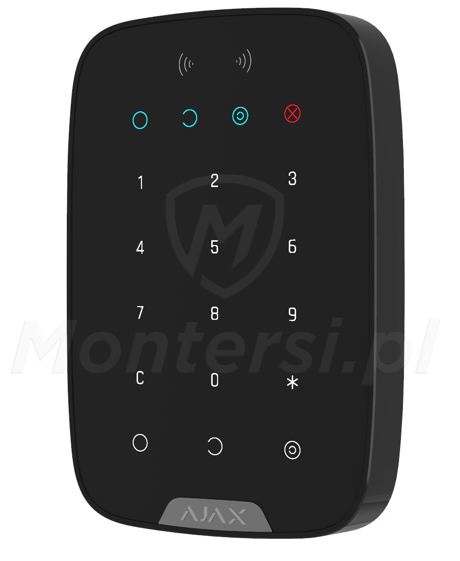 KeyPad Plus - Bezprzewodowa klawiatura dotykowa z czytnikiem DESFire, Grade 2