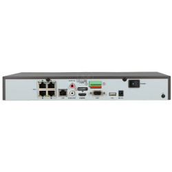 BCS-V-NVR0401A-4KE-4P - 4-kanałowy rejestrator IP, 40Mb/s