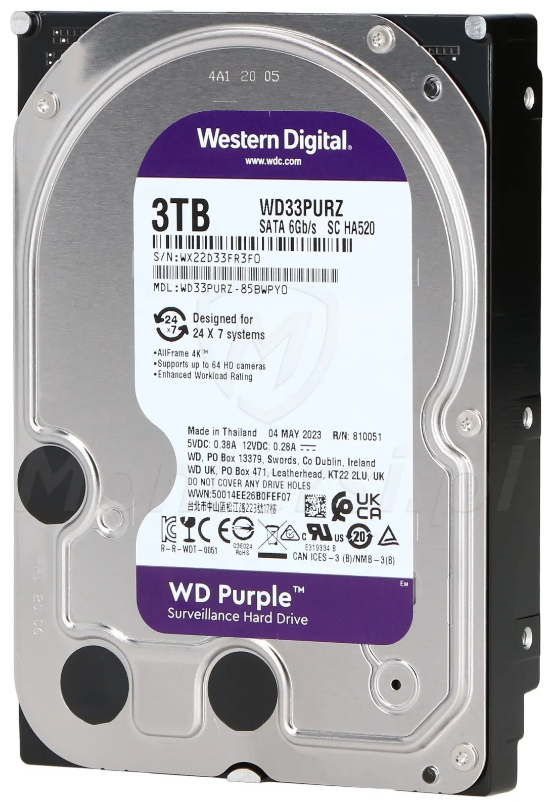 Dysk twardy 3 TB WD Purple