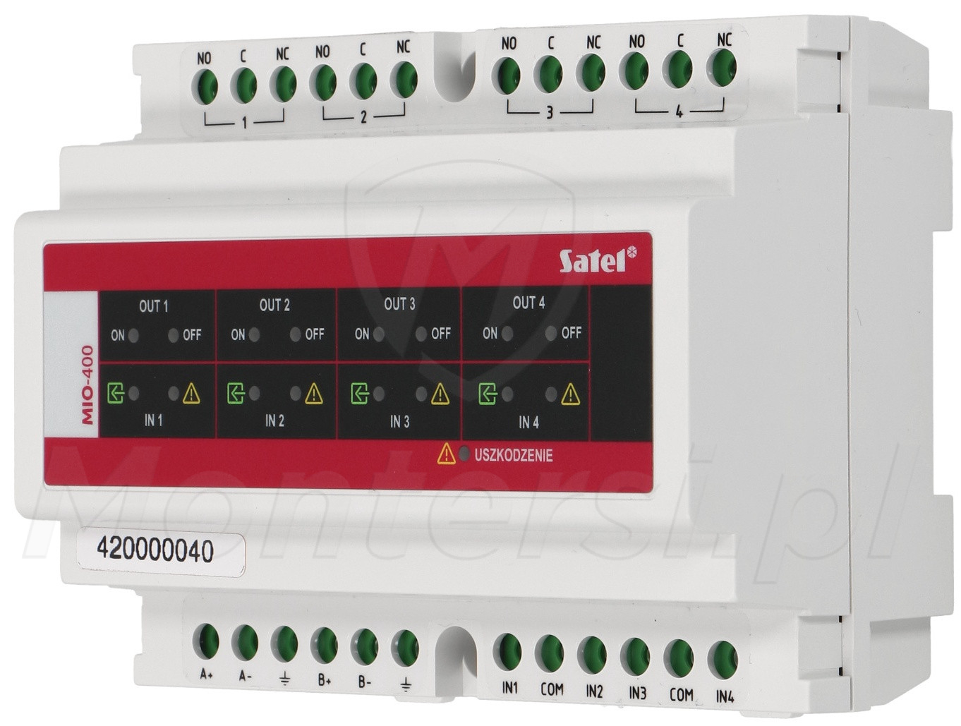 MIO-400 - Moduł wejść i wyjść konwencjonalnych
