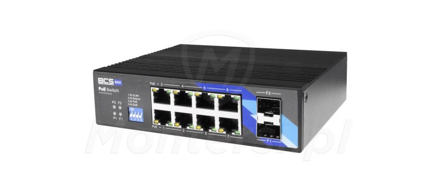 Switch PoE BCS-B-ISP08G-2SFP