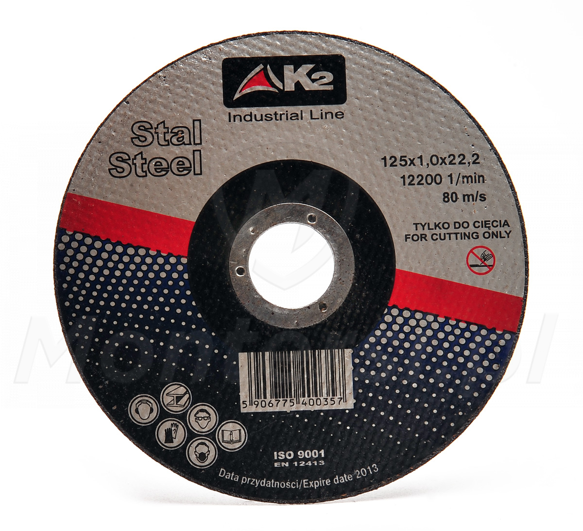 Tarcza do cięcia stali - 125 x 1 mm Tarcza do cięcia stali - 125 x 1 mm