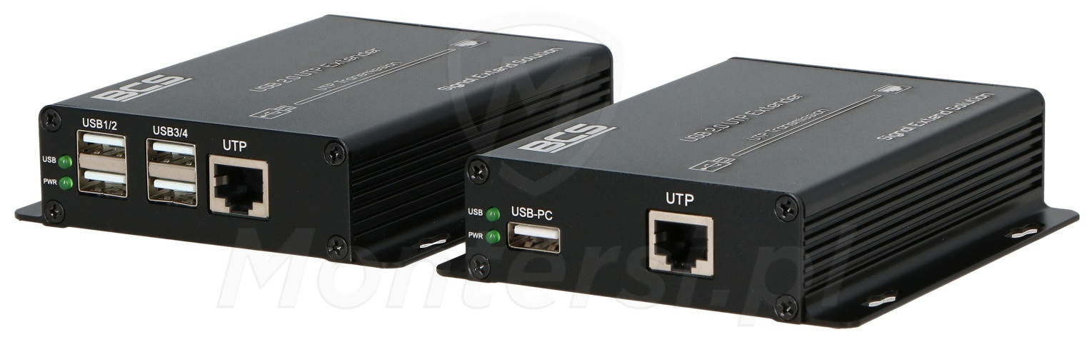 BCS-UTP-4USB-SET(2)  - Zestaw przedłużacza USB po skrętce UTP BCS-UTP-4USB-SET(2)  - Zestaw przedłużacza USB po skrętce UTP