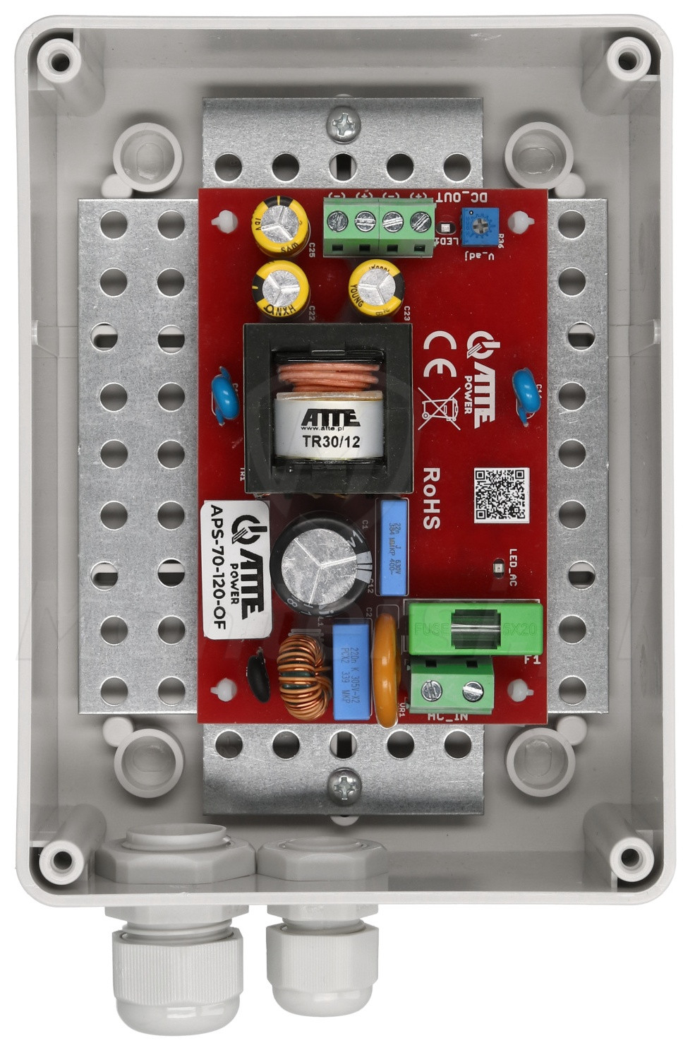 APS‑70‑120‑S1 - Zasilacz sieciowy w obudowie 12 V DC, 72 W, IP56